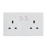 SELAMAT 13A 250V 2 GANG SWITCH SOCKET 2K132 WHITE