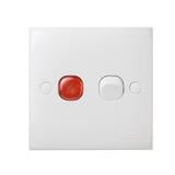SELAMAT 20A 250V 1 GANG DOUBLE POLE SWITCH 2K102-20A 250V WHITE