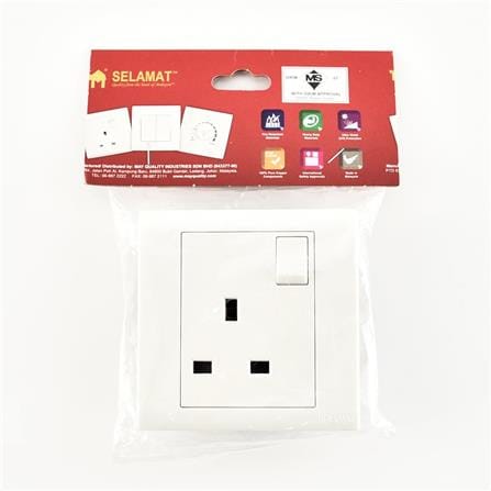 SELAMAT 13A 1GANG SWITCH SCKT MQ8131S