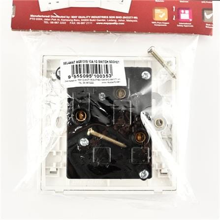 SELAMAT 13A 1GANG SWITCH SCKT MQ8131S