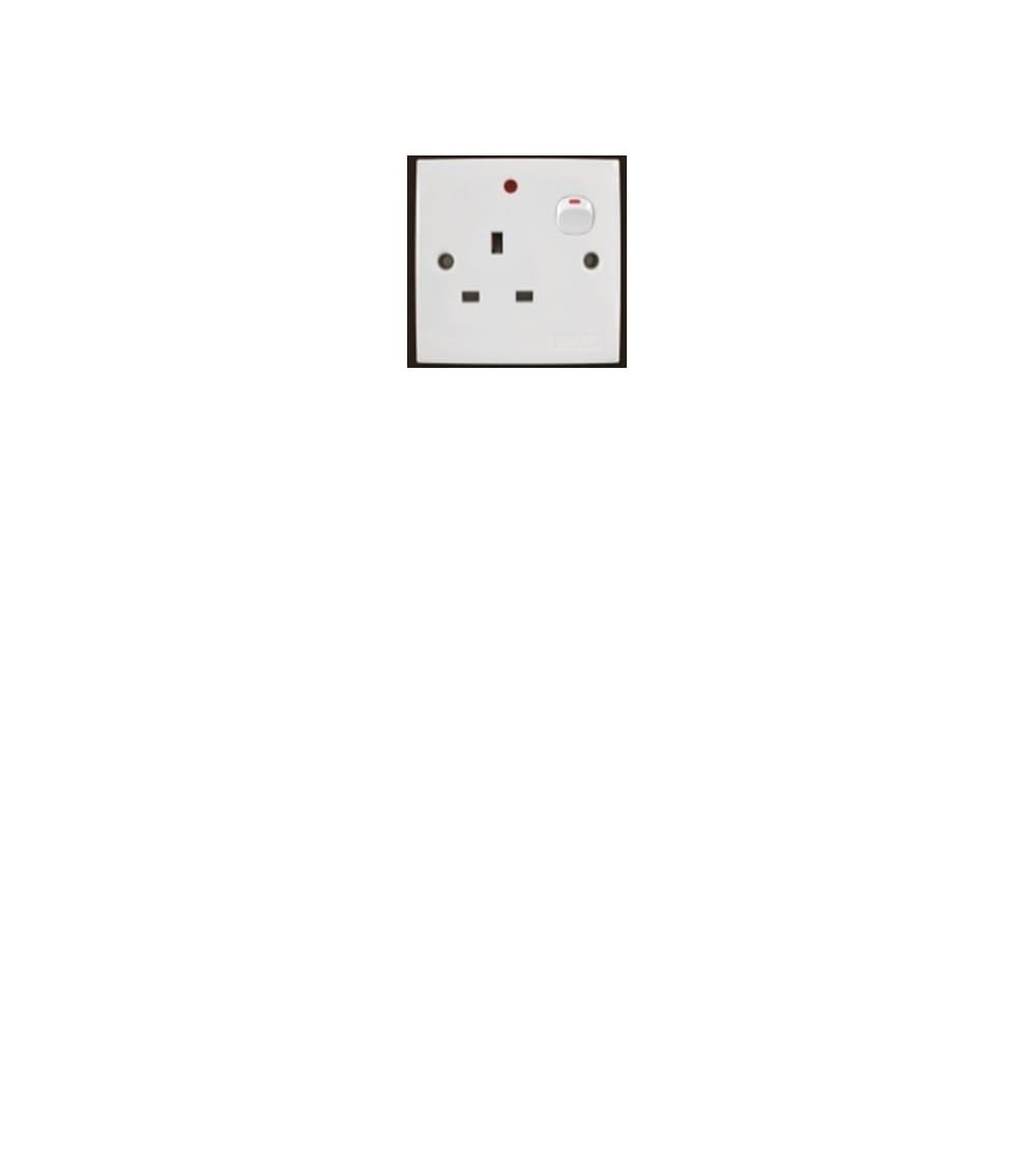 13A 1GANG SWITCH SOCKET 2K131-NEON SELAMAT