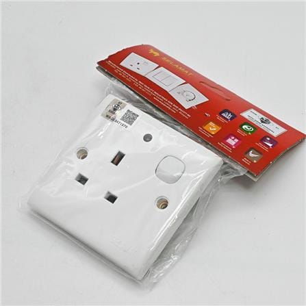 13A 1GANG SWITCH SOCKET 2K131-NEON SELAMAT