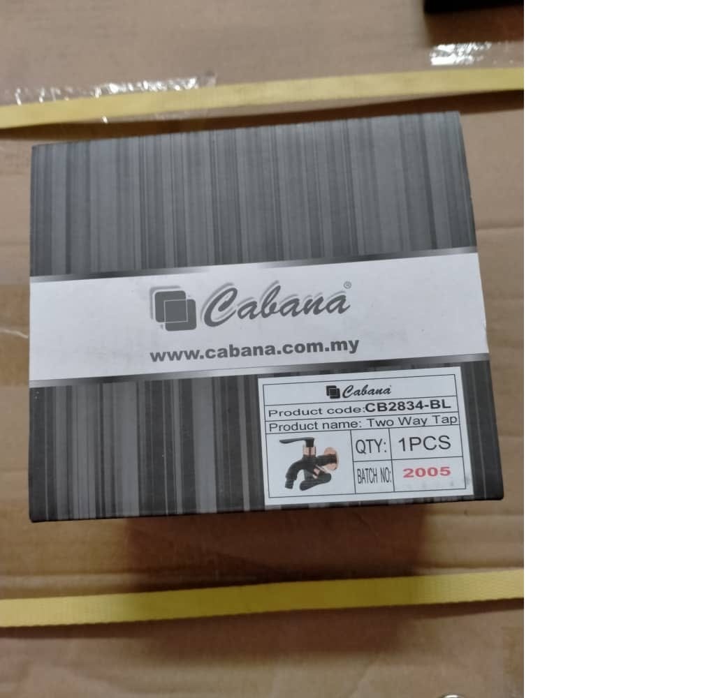 CABANA WALL TAP 2WAYS W/HOSE CB2834-BL (E) BLACK/ROSE GOLD
