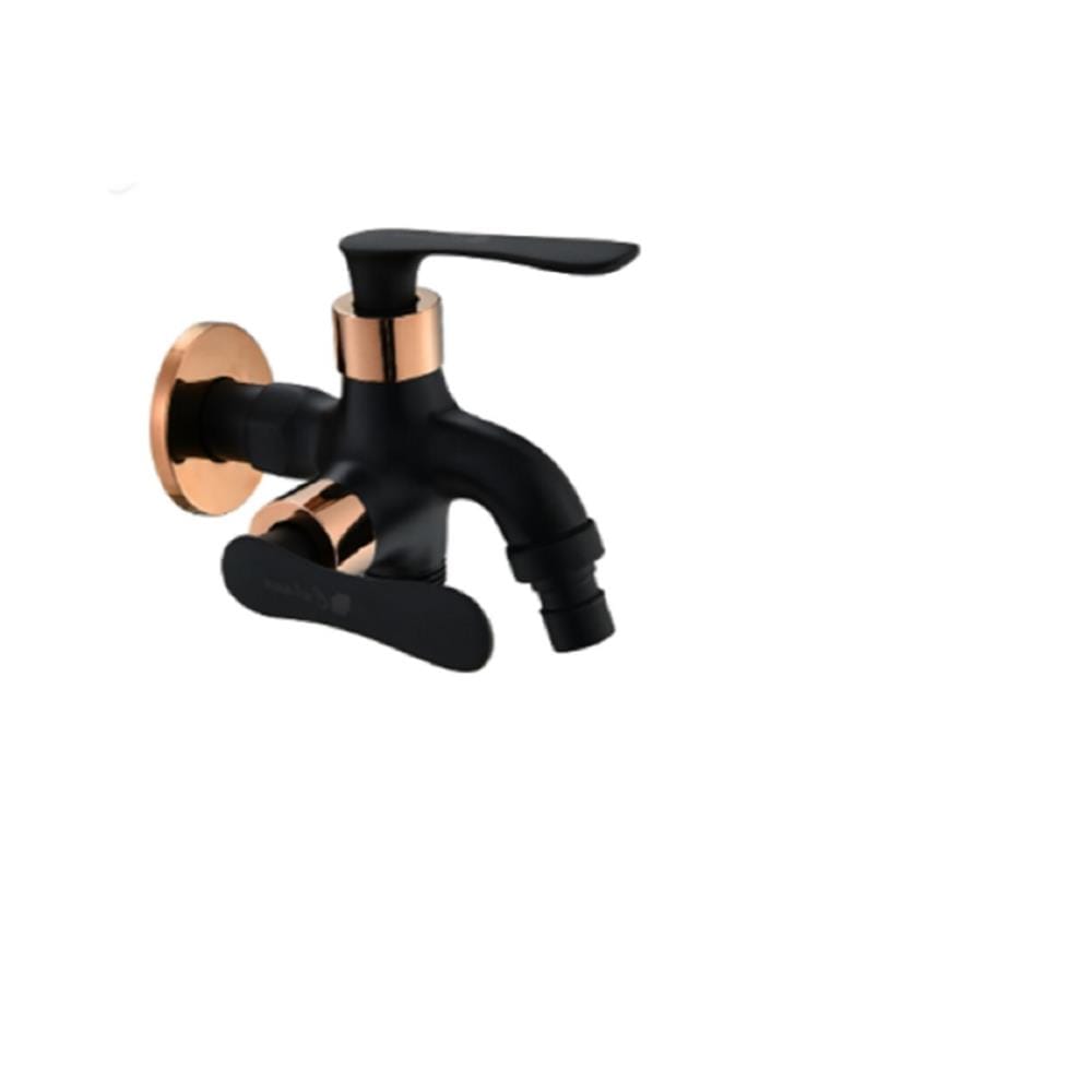 CABANA WALL TAP 2WAYS W/HOSE CB2834-BL (E) BLACK/ROSE GOLD