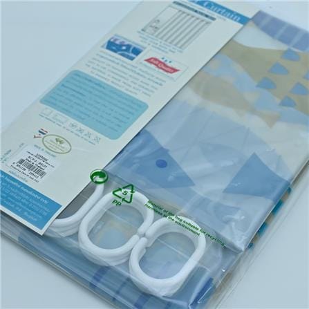 PVC SHOWER CURTAIN WSP SCP-2/B5127 180X180CM.