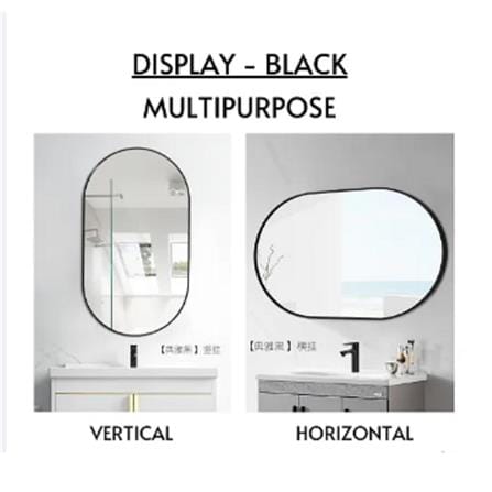 MODERN BATH MIRROR NEMO 1910 50X39.5CM BLACK