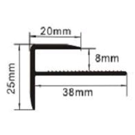 ETAGE SPC CORNERTRIM F-PROFILE STC408-CKNO50 WHITE 2.7M