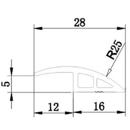 ETAGE SPC STEPNOSING A-PROFILE WD1-CKN020 GREY 9M
