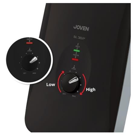 JOVEN SHOWER HEATER DC PUMP WITH HAND SHOWER SL30iP BLACK