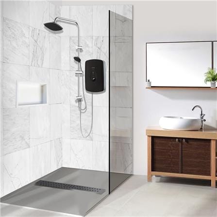 JOVEN SHOWER HEATER DC PUMP WITH RAIN SHOWER SL30iP BLACK