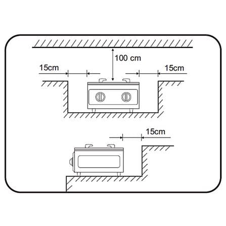 ELBA GAS STOVE EGS-K6081(STAINLESS STEEL) 1BURNER 6.8KW