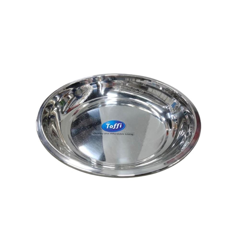 TOFFI STAINLESS STEEL RICE PLATE 22CM (K4822)