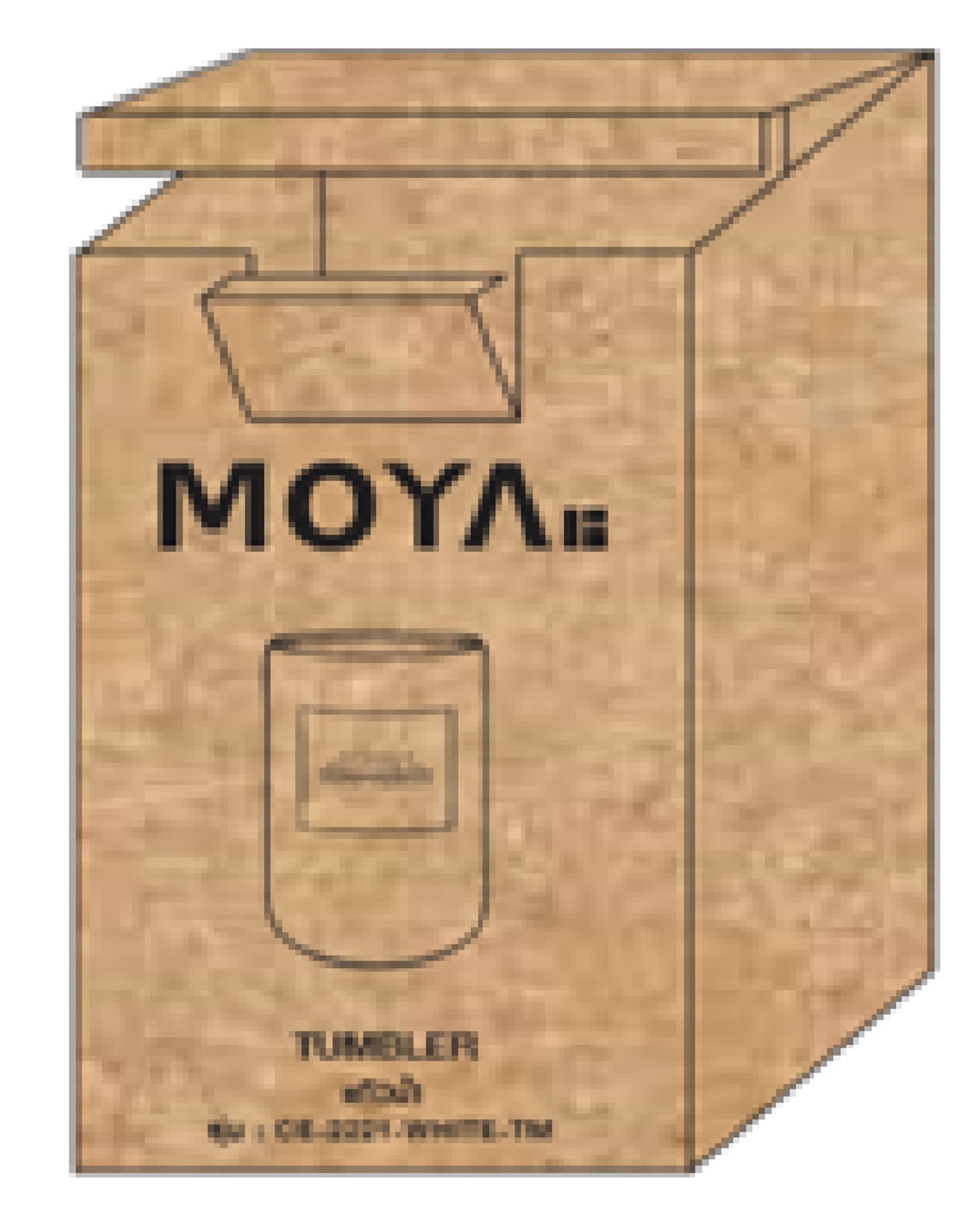 CERAMIC TUMBLER MOYA CE-2221-WHITE-TM