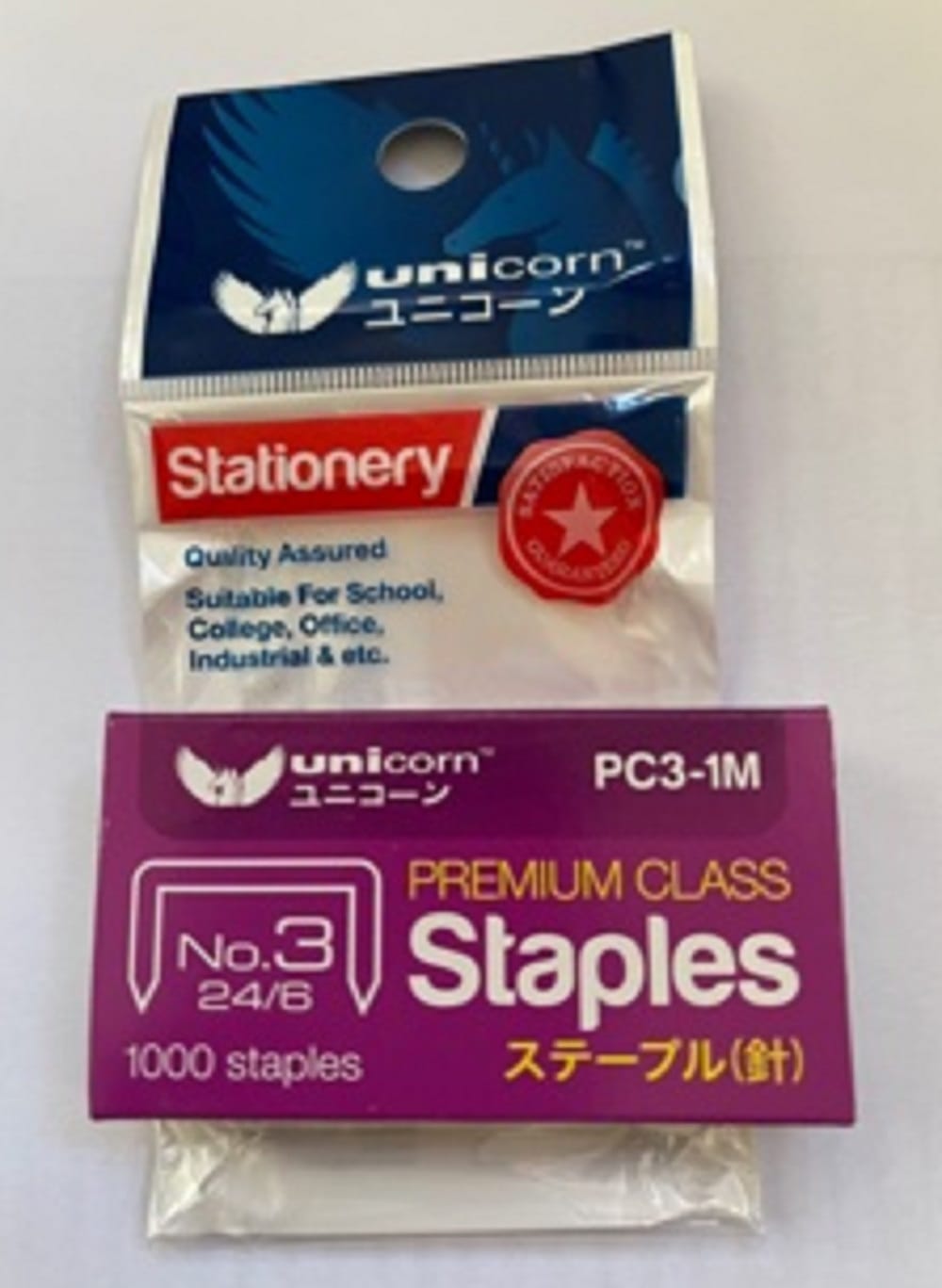 UNICORN PREMIUM CLASS STAPLES NO.3 24/6 USPC3IM