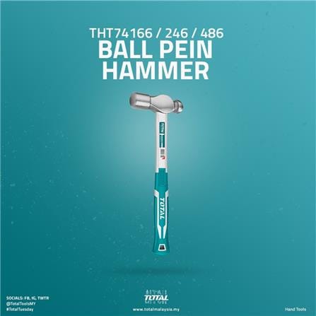 160Z FIBER GLASS TOTAL BALL PEIN HAMMER