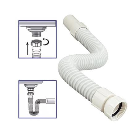 WATERTEC BOTTLE TRAP FLEXIBLE FMS-WT5010-0THWHITE H35XW6.5XD6.5 CM