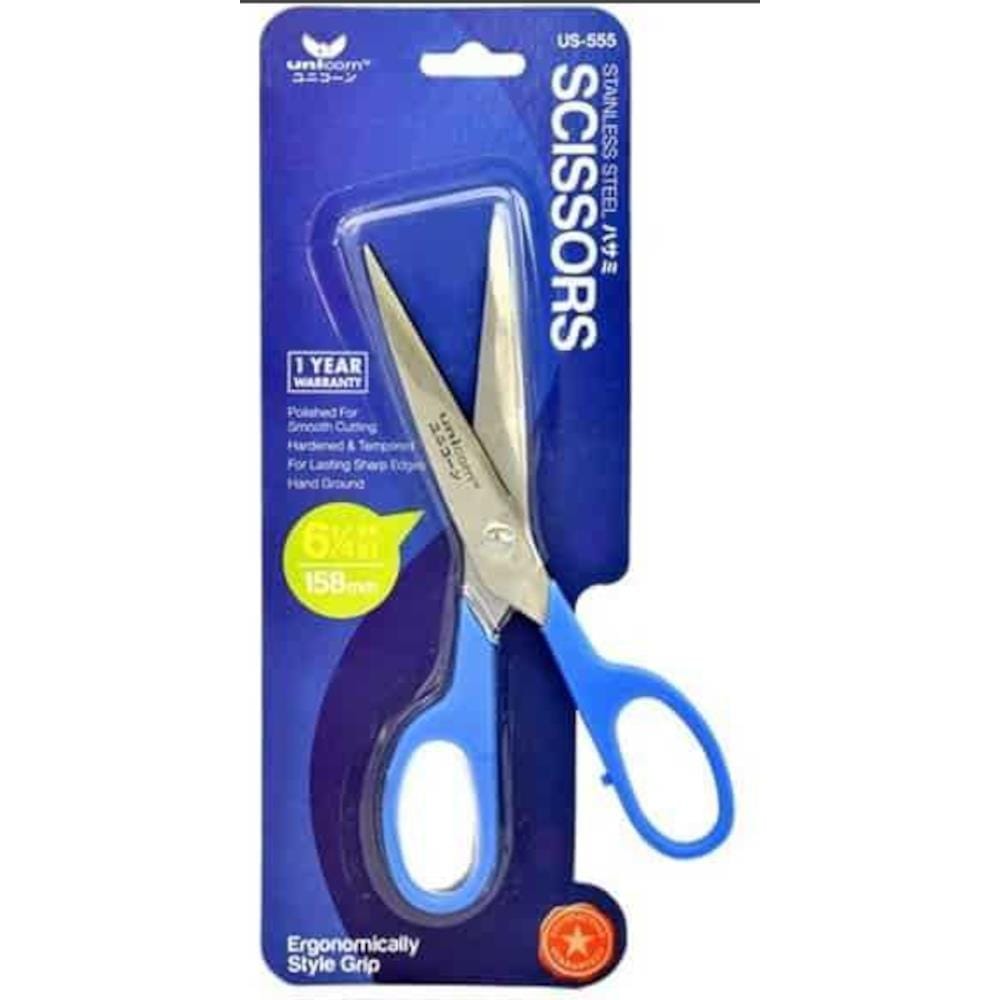 UNICORN STAINLESS STEEL SCISSORS US-555 158MM