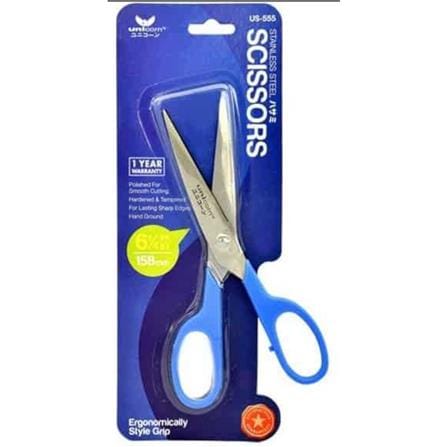 UNICORN STAINLESS STEEL SCISSORS US-555 158MM