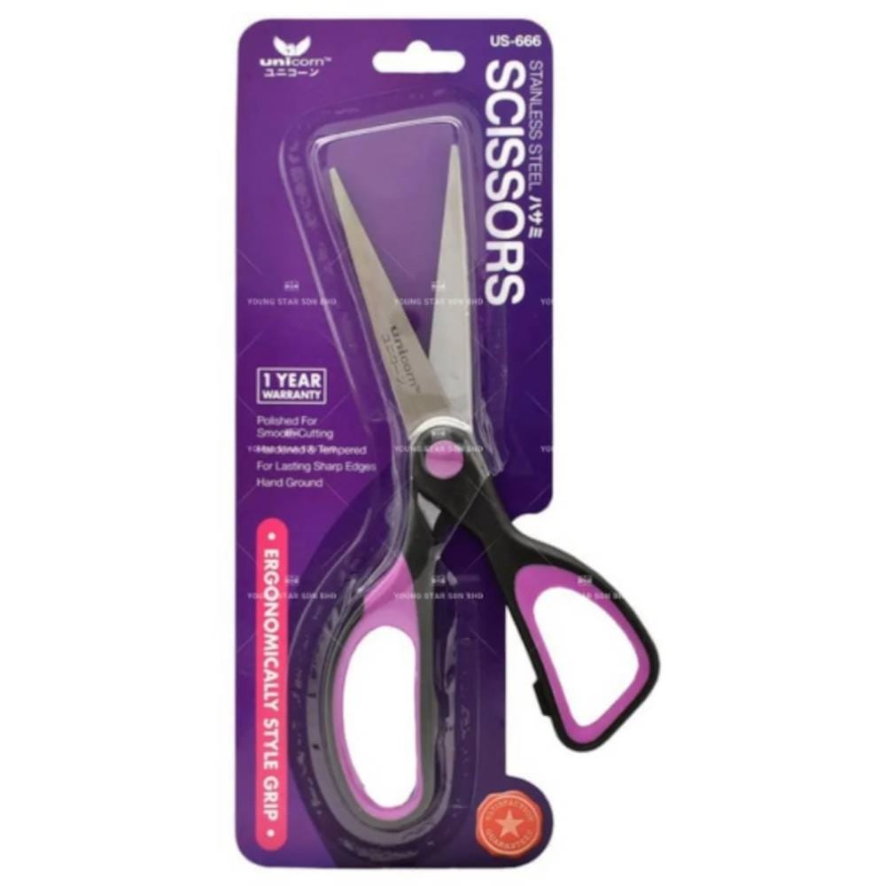 UNICORN STAINLESS STEEL SCISSORS US-666 165MM