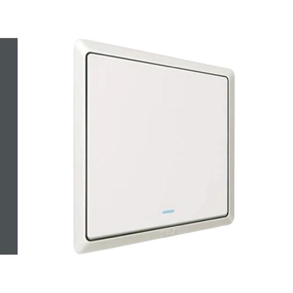 SWITCH 20A 1 GANG 1 WAY WITH INDICATOR LIGHT WHITE HC2721L-DP-WH T&J