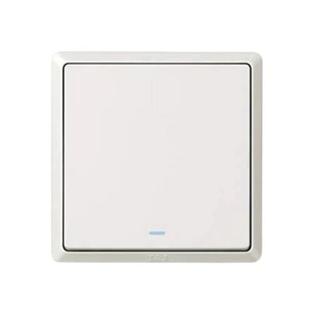 SWITCH 20A 1 GANG 1 WAY WITH INDICATOR LIGHT WHITE HC2721L-DP-WH T&J