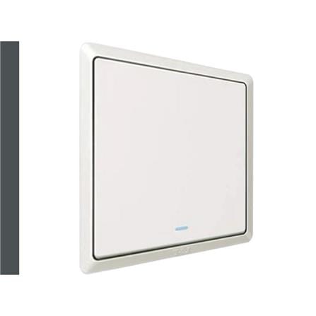 SWITCH 20A 1 GANG 1 WAY WITH INDICATOR LIGHT WHITE HC2721L-DP-WH T&J