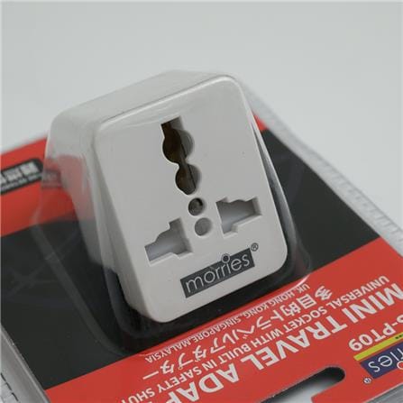 TRAVELLING  ADAPTOR (EU/ME) MS-PT09 MORRIES