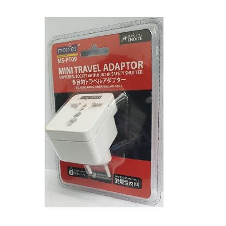 TRAVELLING  ADAPTOR (EU/ME) MS-PT09 MORRIES