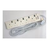 MORRIES EXTENSION SOCKET 5GANG 3.0M WITH NEON BLUE MS3255-3