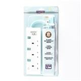 MORRIES EXTENSION SOCKET 3GANG 1.5M WITH NEON GREEN MS3233-1.5