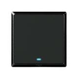 SWITCH 20A 1 GANG 1 WAY WITH INDICATOR LIGHT MATT BLACK HC2721L-DP-SBL T&J