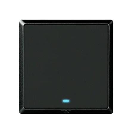 SWITCH 20A 1 GANG 1 WAY WITH INDICATOR LIGHT MATT BLACK HC2721L-DP-SBL T&J