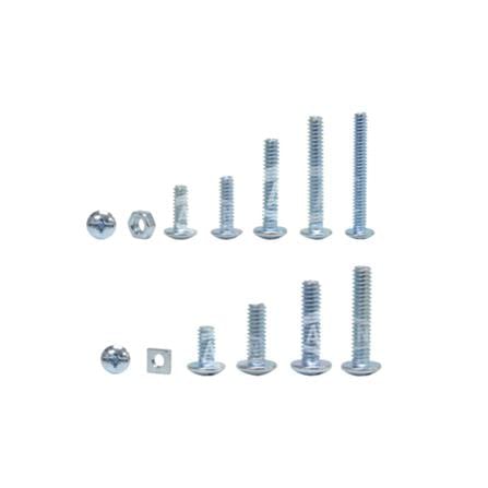 AMAN SCREW BOLT WITH NUT 1/4"x1-1/4" RBN-212 6PCS EACH