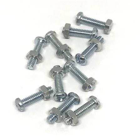 AMAN SCREW BOLT WITH NUT 1/4"x1-1/4" RBN-212 6PCS EACH