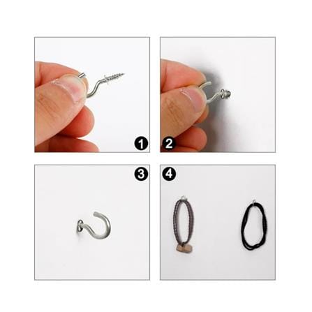 AMAN GALVANIZED IRON SCREW HOOK CSH-08 8PCS EACH