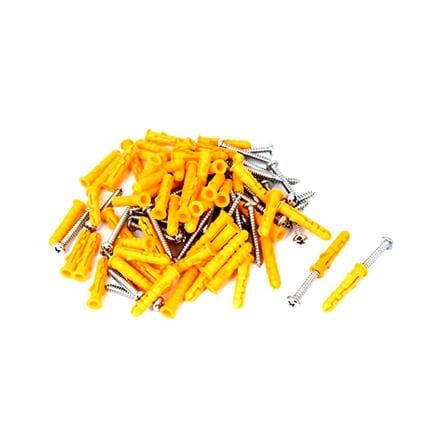 AMAN WALL PLUG PLASTIC ANCHOR WITH SCREW PWP-0630S 6x30MM 10 PCS EACH
