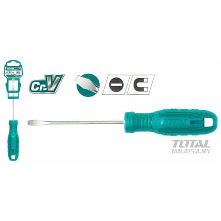 TOTAL TOOLS SLOTTED SCREWDRIVER THTDC2166 (-) 6X150MM