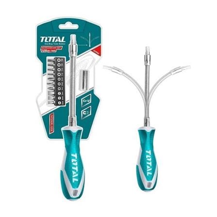 TOTAL FLEXIBLE SHAFT SCREWDRIVER SET 12PCS/SET THT250FL1206