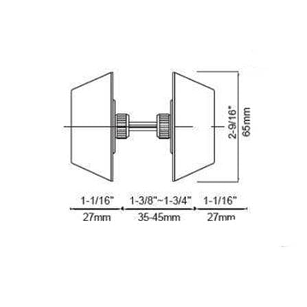 YALE SINGLE DEADBOLT VYED-1001 STAINLESS STEEL