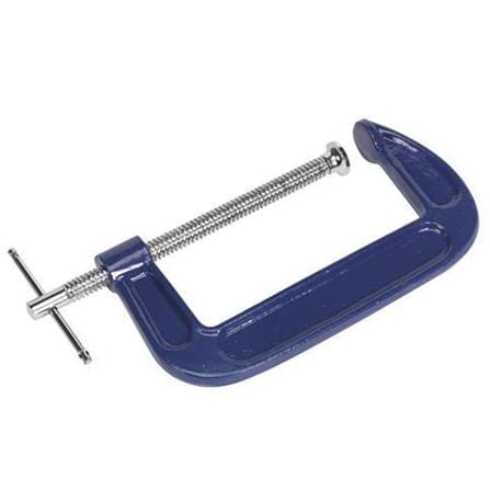 4INCH VENUS IRON C-CLAMP BLUE-SILVER (HEAVY)