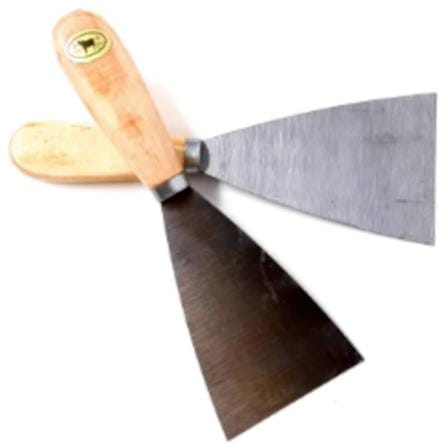 IRON BULL 1.5" PAINT SCRAPERS + HANDLE (WOOD TROWEL)