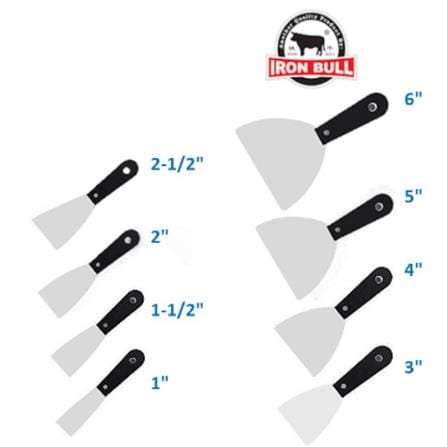 IRON BULL 6" CHROME STEEL SCRAPERS