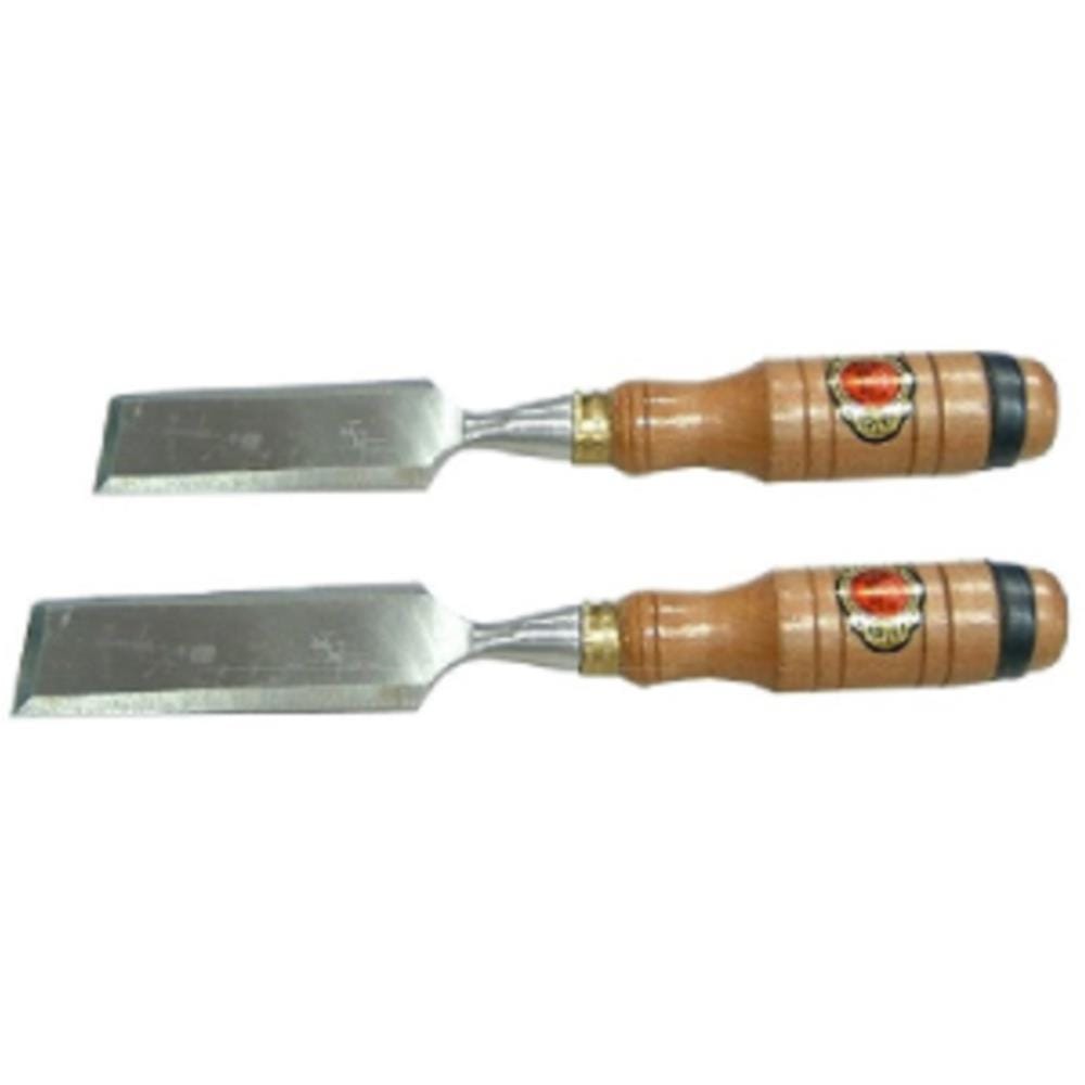 1" WOOD IRON BULL  FIRMER CHISEL + FERRULE