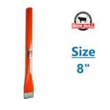 8" FLAT  IRON BULL CONCRETE CHISEL ORANGE