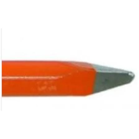 8" POINTED  IRON BULL CONCRETE CHISEL ORANGE