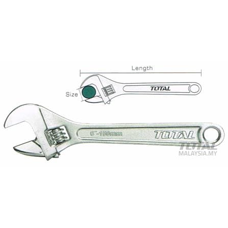 TOTAL TOOLS 8" ADJUSTABLE WRENCH THAT 101083