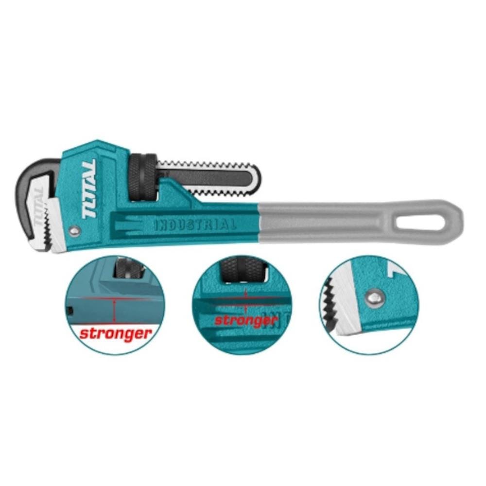 TOTAL PIPE WRENCH THT170806 8"