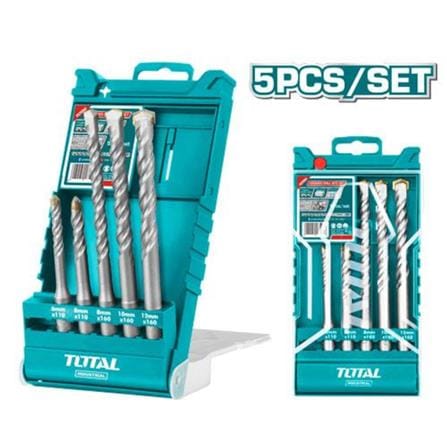 TOTAL 5EA HAMMER DRILL CONCRETE DRILL BIT