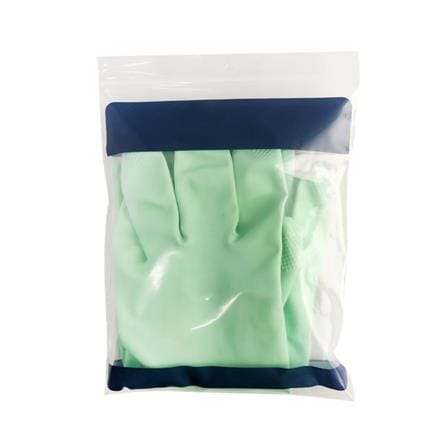 RUBBER GLOVES BY TORA SIZE M 12IN GREEN