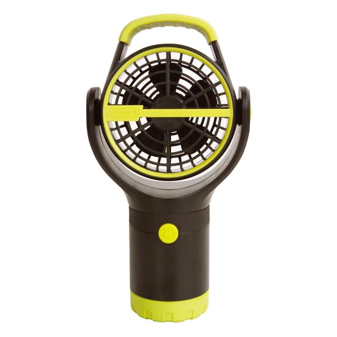 COLEMAN BATTERY LOCK CUP HOLDER FAN FEATURES LIME GREEN